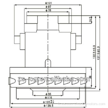 Moteur d&#39;aspirateur sec et humide à ventilateur unique